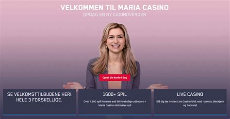 mariacasino velkomstbonus,maria casino dk login